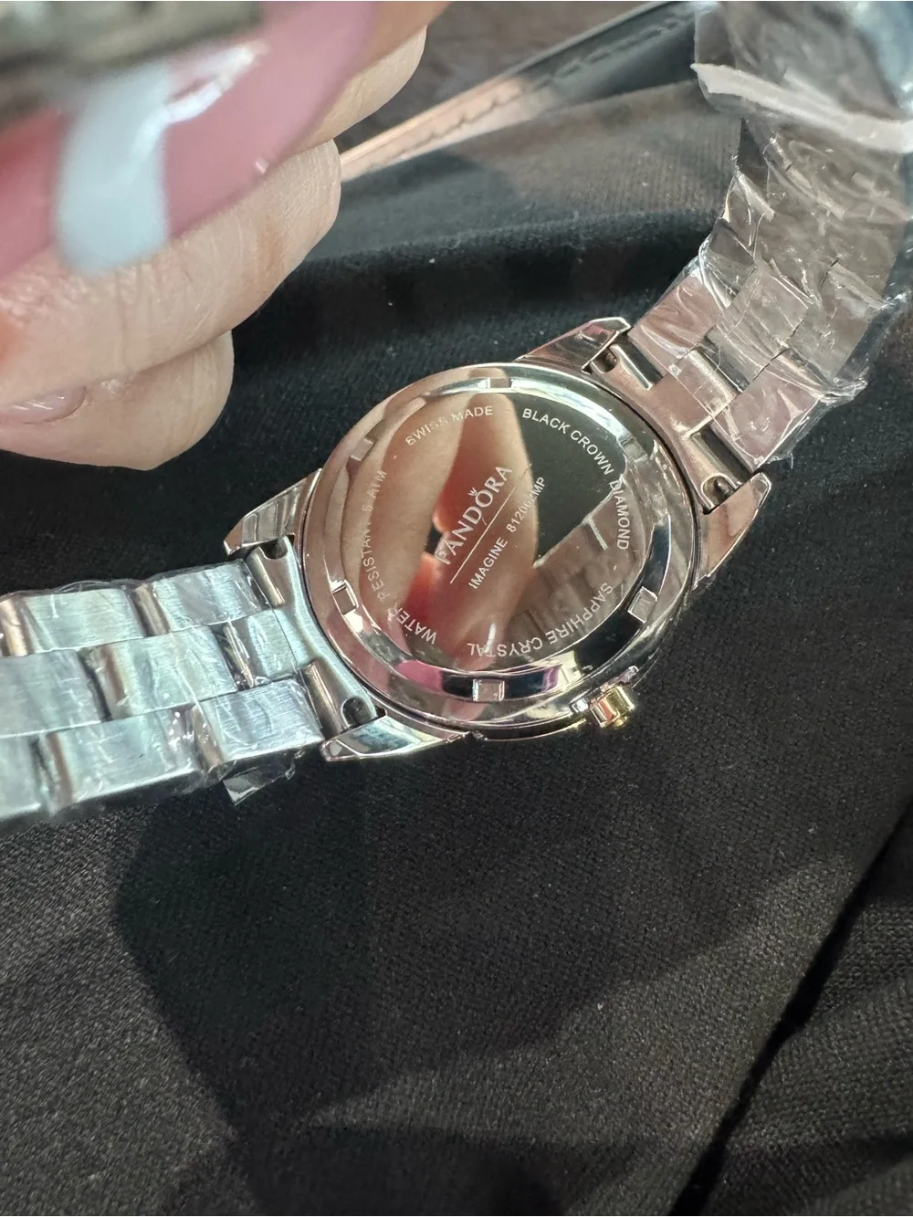 Brand New Authentic Pandora Imagine Two-Tone Opal Face Swiss Made Watch